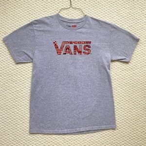 Vans Vintage Tshirt Red Bandana Gray Mens M
